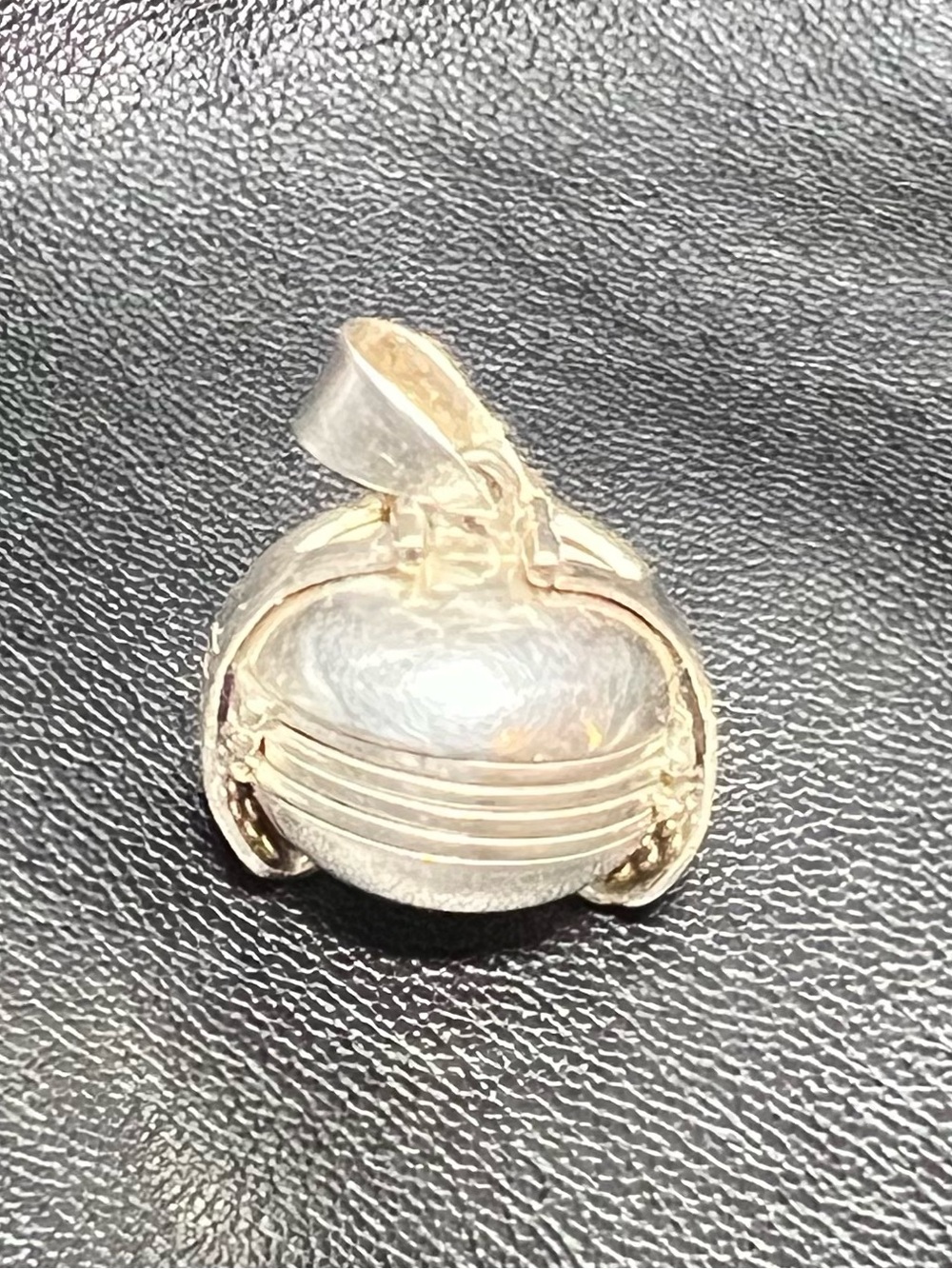 Vintage Sterling Silver Folding Photo Ball Locket
